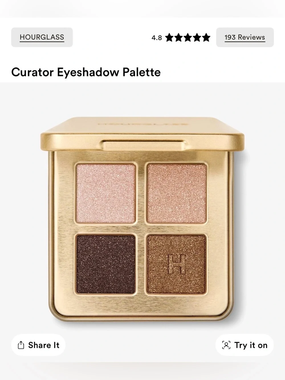 Hourglass Curator Eyeshadow Palette - expressionist